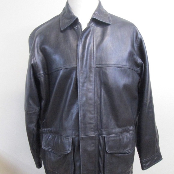 Vintage Claiborne Aviation Grunge Mens Motorcycle Parka Bomber Flight Jacket M - Picture 1 of 12